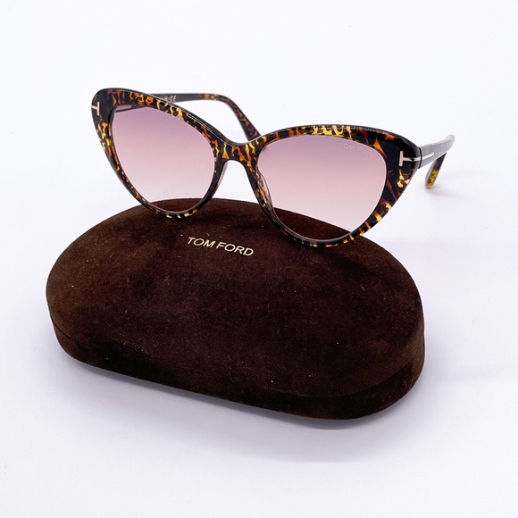 NEW TOM FORD HARLOW TF869 52F WOMEN CAT EYE SUNGLASSES TOM FORD FT0869/S - Picture 2 of 9